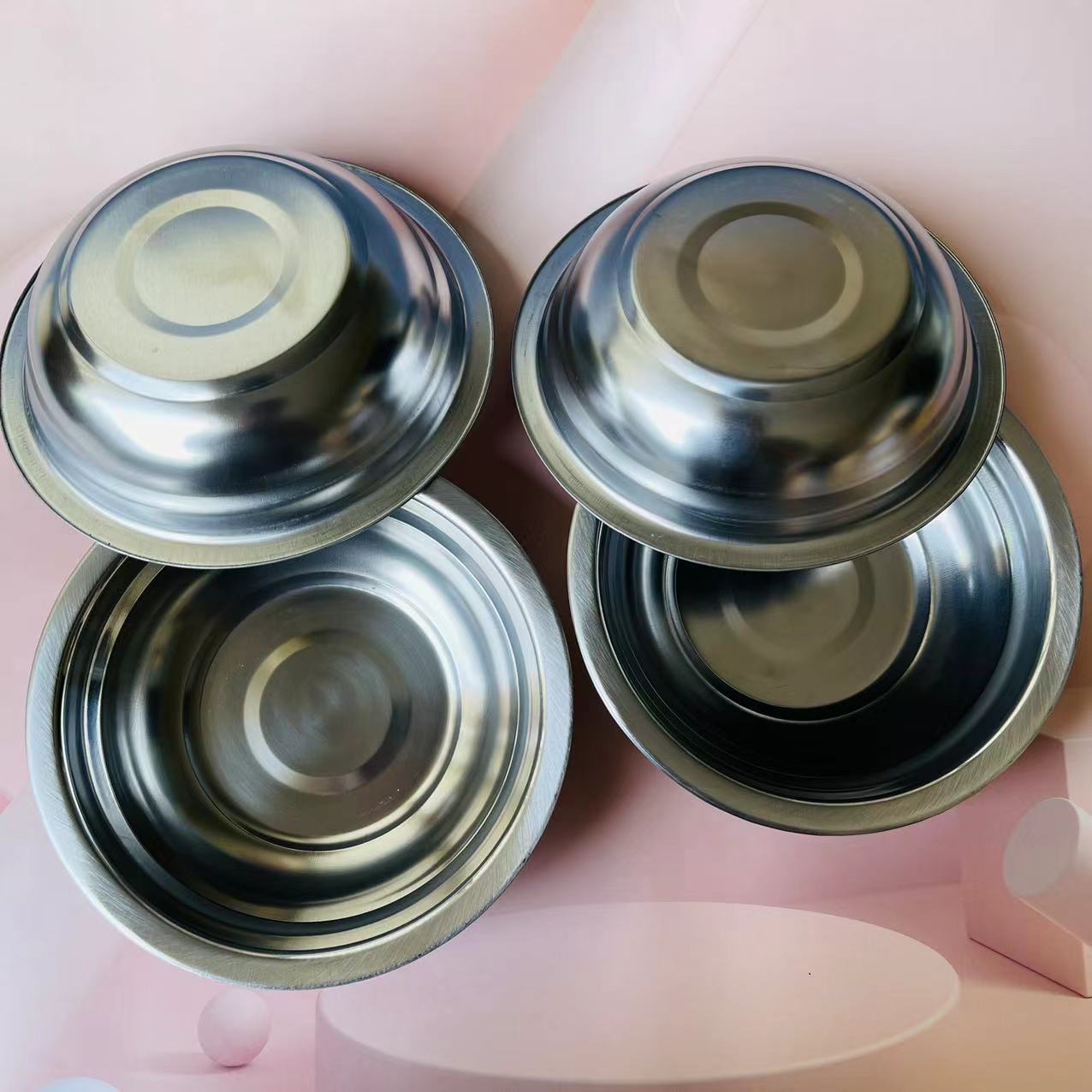 【 Zone 2-10 】 Shunyangda No. 16 Steel Bowl 10/ pack 1000/ box Shunyangda No. 16 Soup Bowl Iron Bowl Steel Bowl Rice Bowl Metal Bowl Household Canteen Restaurant 2 yuan supply details Picture