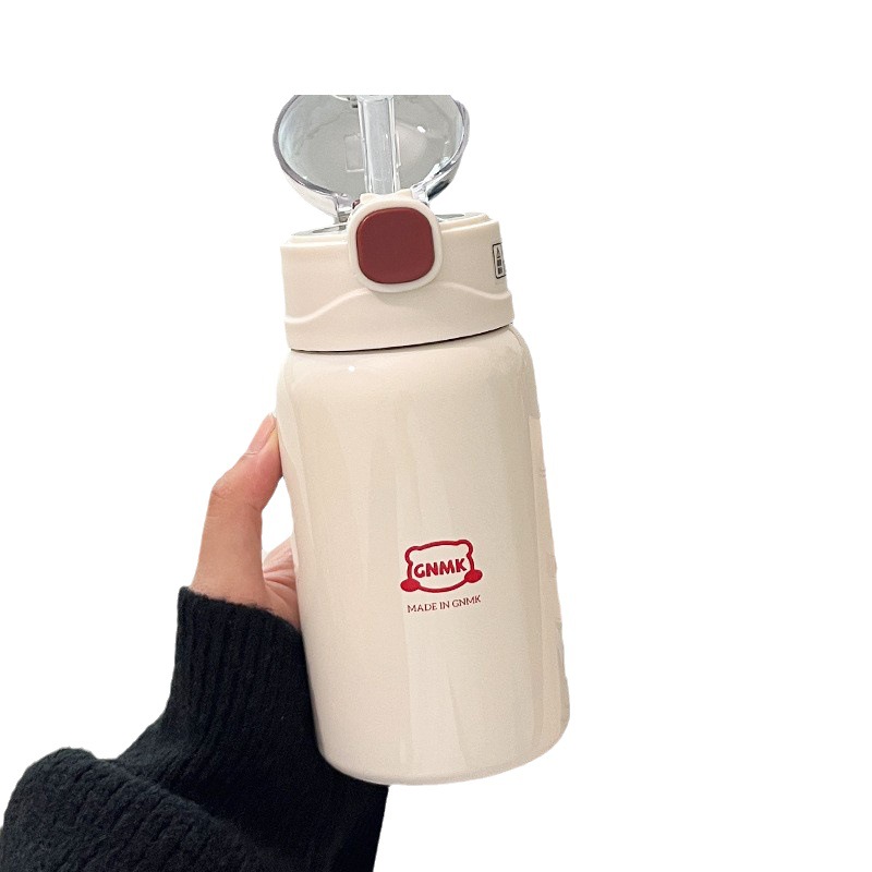 Wholesale simple insulated cups, girls' straw cups, Instagram high appearance level, Internet celebrity gifts for adults and students, children's water cups Item Picture