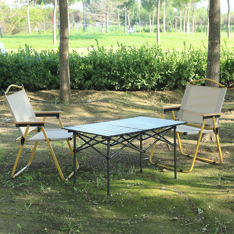 户外折叠桌椅实物图