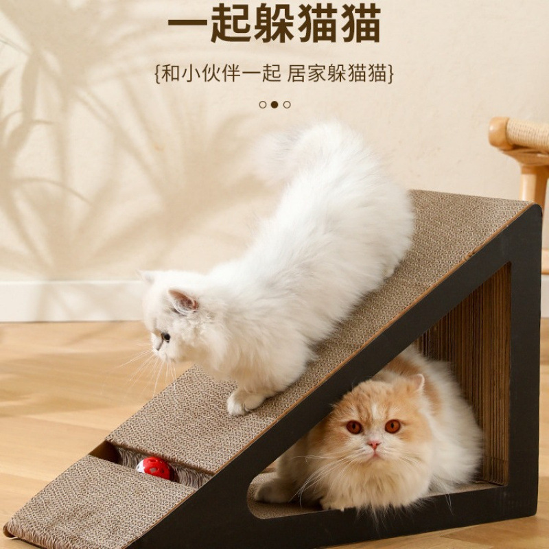 Cat scratch board, non-shedding cat climbing frame, vertical large corrugated paper wear-resistant sofa, cat protection products, cat toys Application Scenario