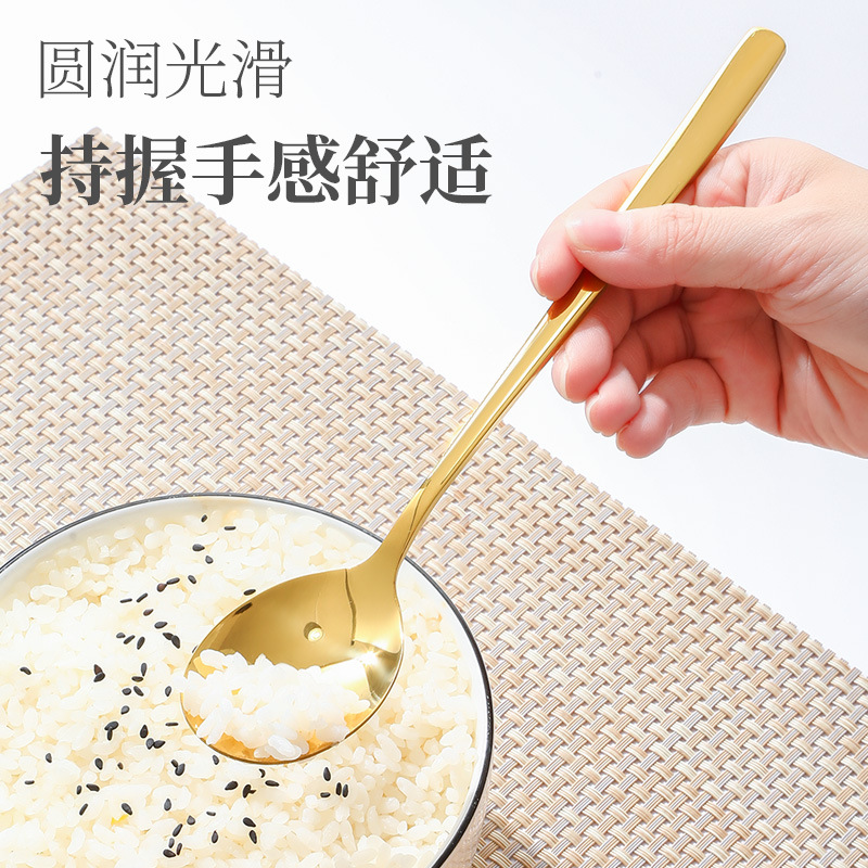 Wholesale 304 Stainless Steel Korean Knife, Fork And Spoon Multi-Specification Thickened Korean Spoon And Fork Tableware Set Can Be Logo Specification drawing