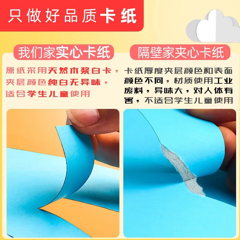 卡纸/耳环纸卡/彩色撒粉金葱纸/耳饰卡片/牛皮卡纸细节图