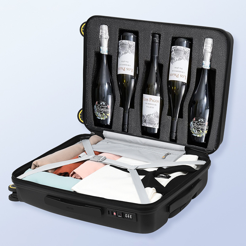 跨境便携登机葡萄酒行李箱手提箱12瓶飞机旅行红酒旅行箱TSA密码