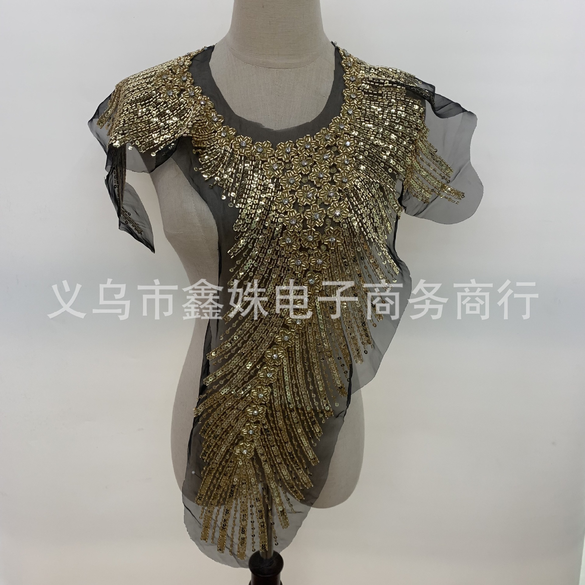 Best-selling multi-color sequined rhinestone collar and corsage evening dress accessories Application Scenario