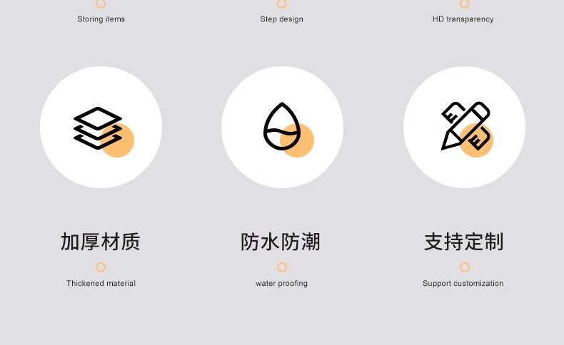 亚克力阶梯式展示架直播盲盒手办模型化妆品收纳陈列架置物架批发详情8