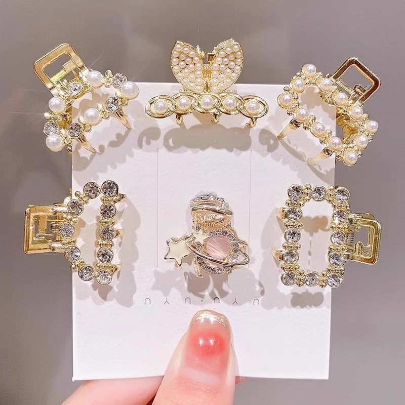 小发夹小巧精致半扎发抓夹2024新款高级感后脑勺发卡头发夹子头饰