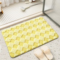Teddy fleece blanket home mat non-slip waterproof foot mat Bathroom bedroom bed rug candy colored mat