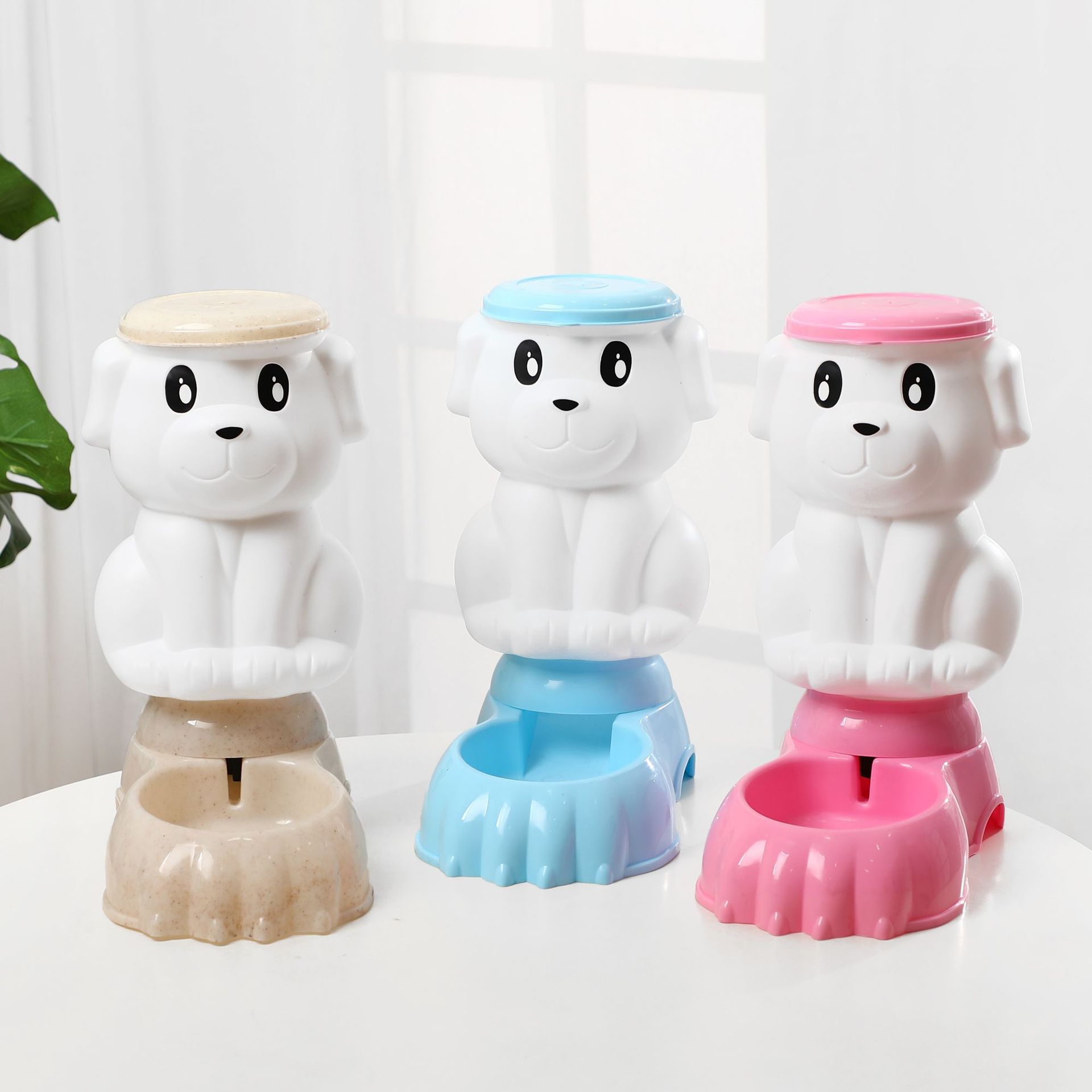 Pet automatic feeders, large-capacity water dispensers for cats and dogs, dog food utensils, water and food feeding, wholesale pet feeders