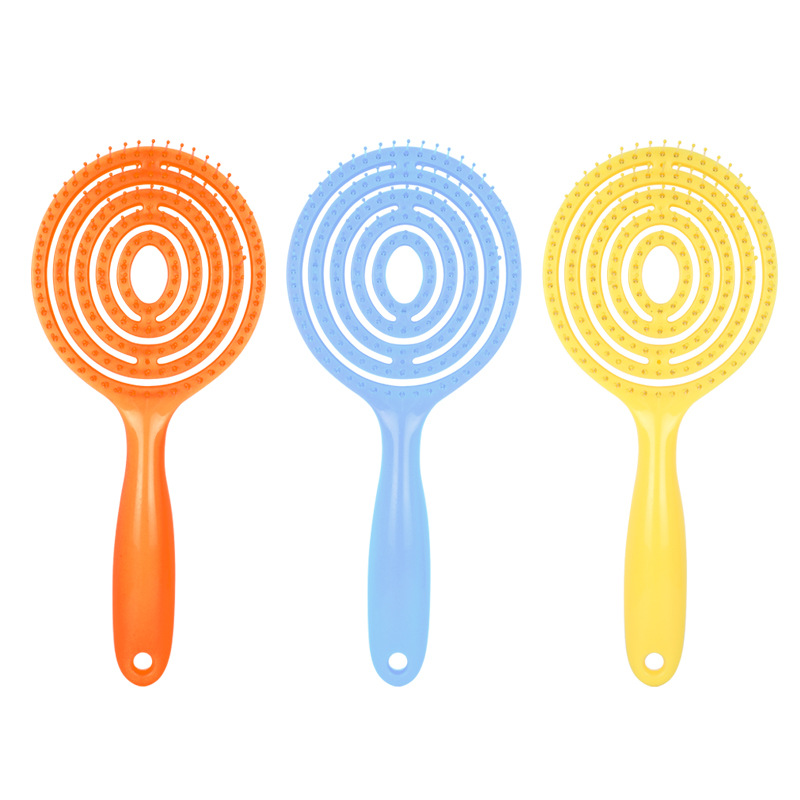 Hairstyling hollow out comb round straight comb fluffy comb home smooth comb scalp massage comb hairdressing tools