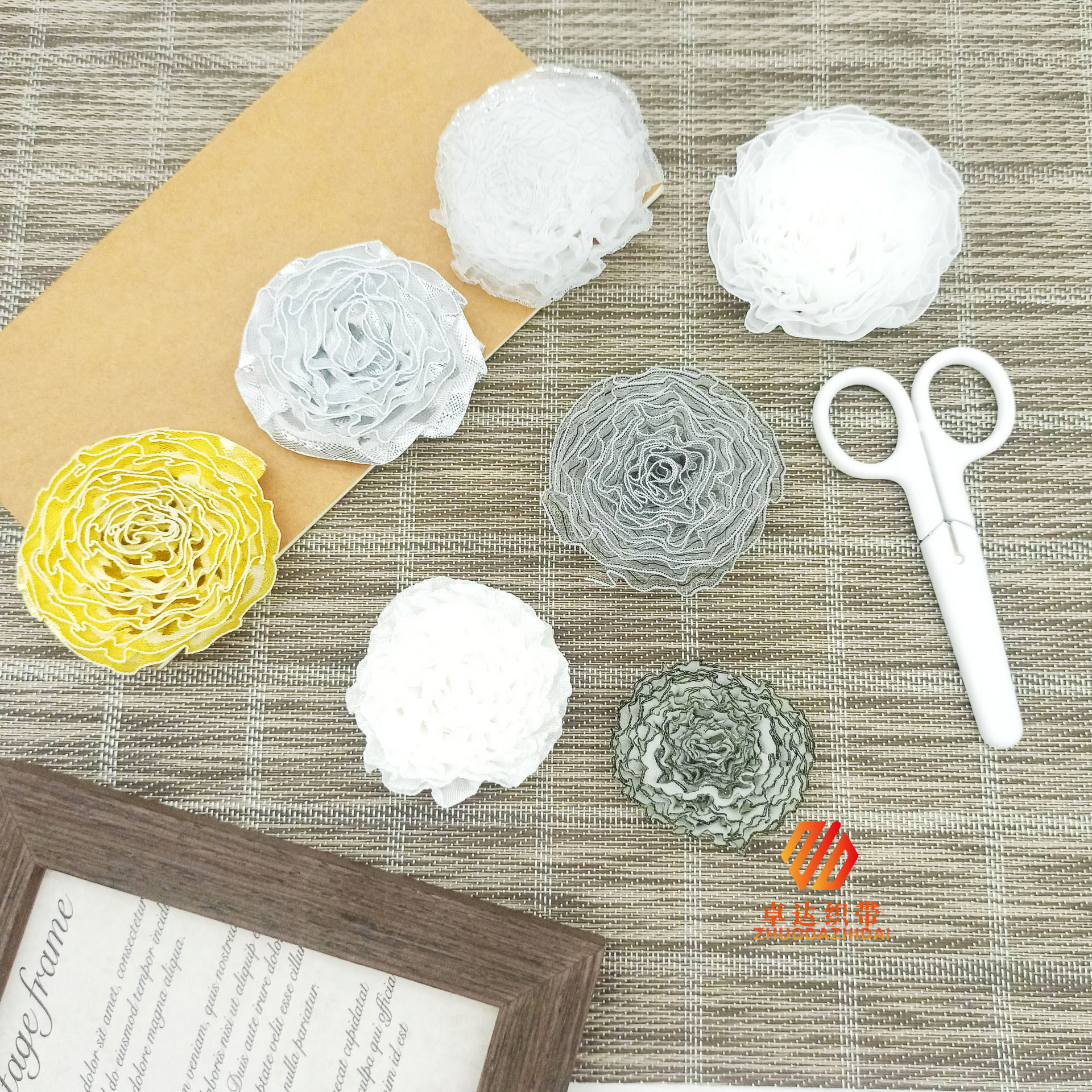 Manufacturers Spot Gold And Silver Onion Wooden Ear Lace Elastic Elastic Ribbon Nylon Clothing Hem Women's Culottes Accessories details Picture