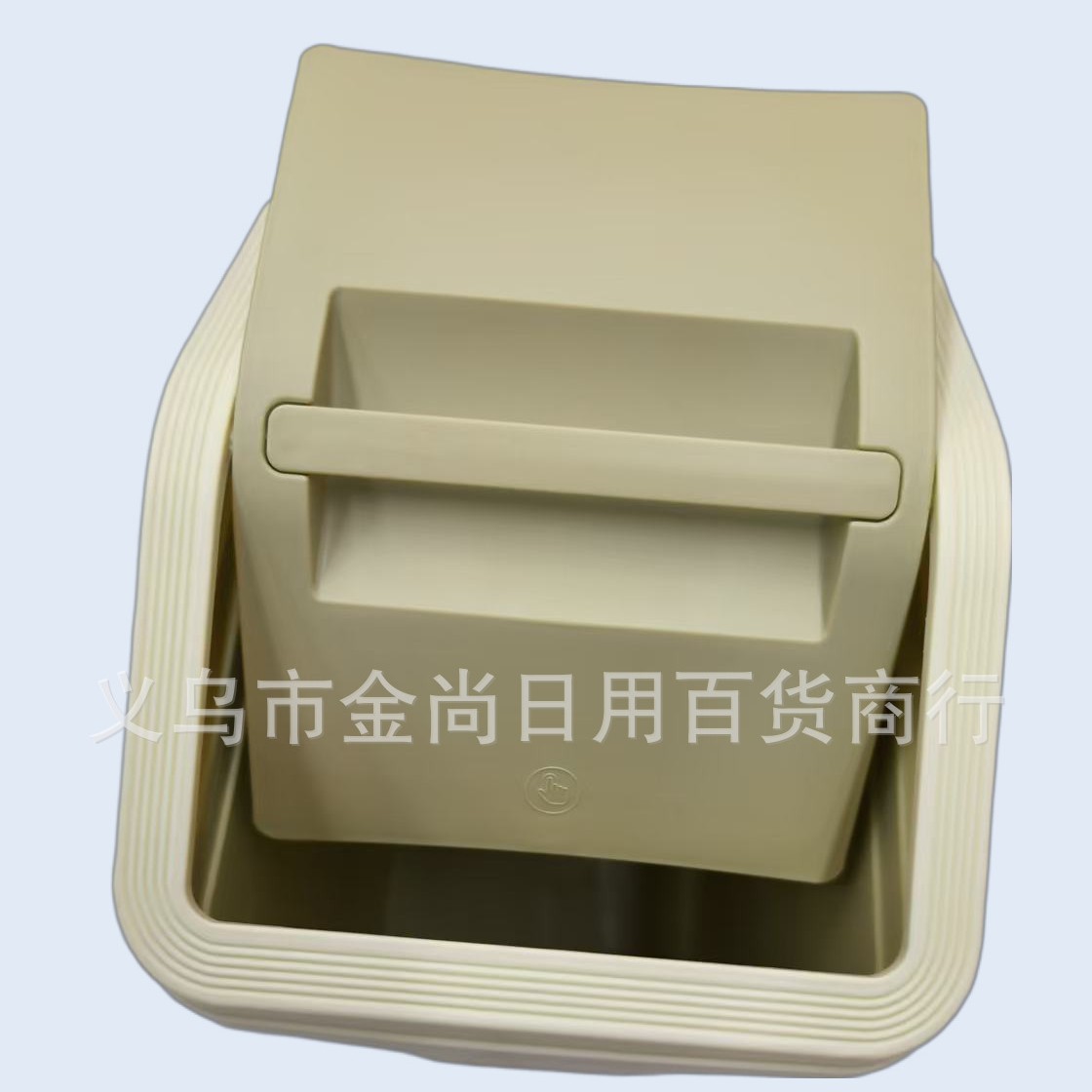 A simple kitchen trash can with a flip lid is a practical household storage trash can details Picture