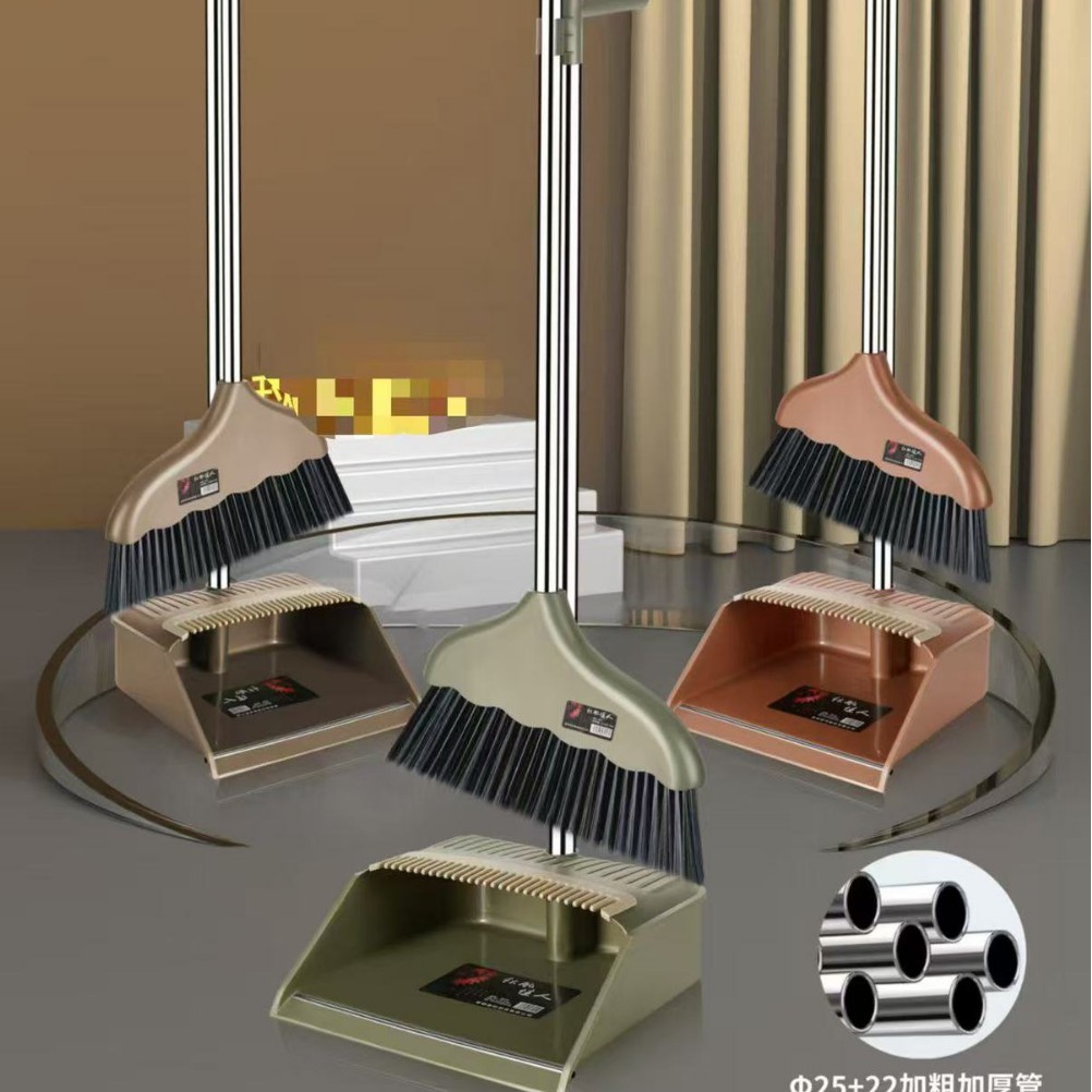 Multi-color and multi-style sweeping sets, household soft-bristled brooms and dustpans, plastic brooms, dustpans and dustpans full figure