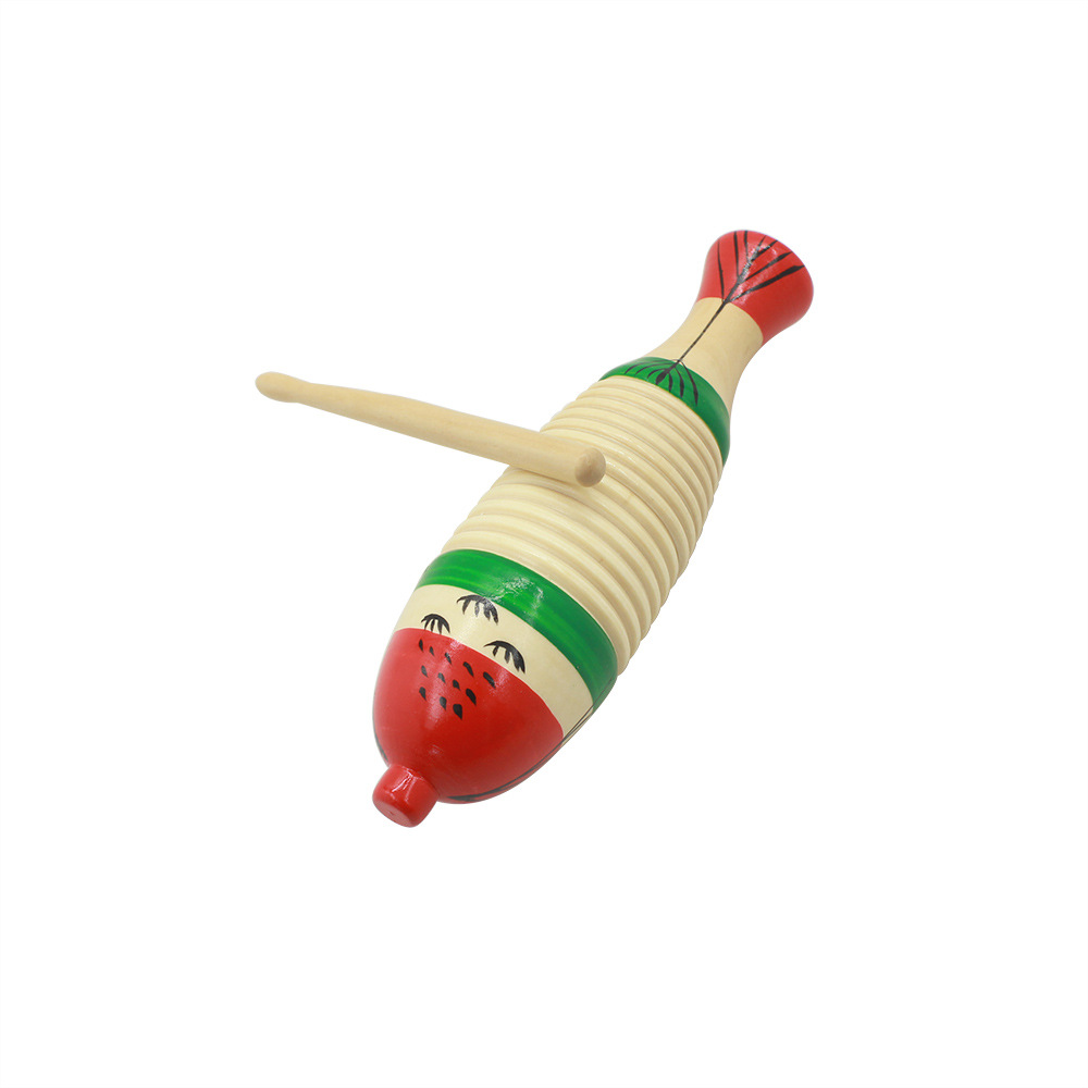 Wholesale Orff sets of fish, frogs, scraper tubes, wooden sound tubes, train flutes, whistles, bangzi, and a complete collection of children's early education Musical Instruments Application Scenario