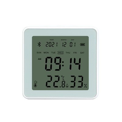tuya Indoor Doodle Bluetooth Smart with backlit alarm temperature and humidity sensor
