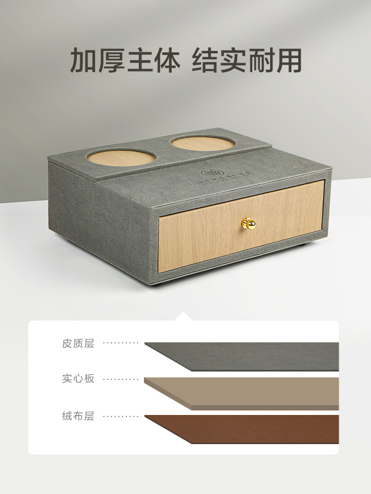 Hotel Toiletries Storage Box Five-Star Toothbrush Dental Kit Room Disposable Leather Goods Storage Box details Picture