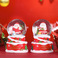 新圣诞系列发光水晶球圣诞老人发亮雪花球圣诞树装饰灯玻璃球摆件（价格面议）图