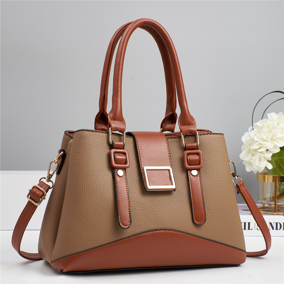 One Shoulder Smooth Manufacturers Oblique Cross Bag Female Fashion Foreign Trade Bag Female New Handbag Korean Texture 2024 Specification drawing