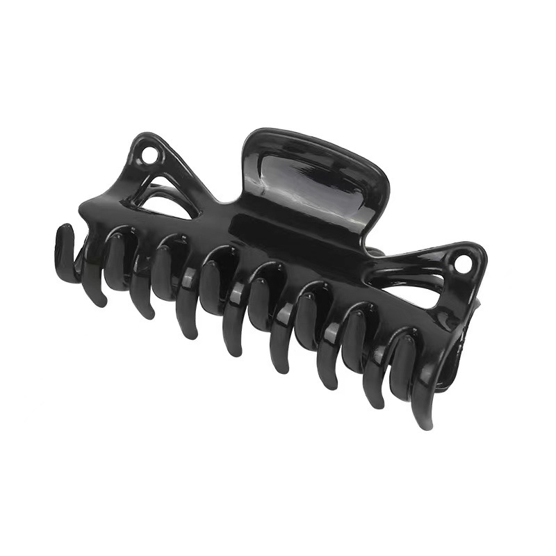 diy peluca 9cm agarrador espalda cabeza bandeja de pelo clip tiburón nueva talla grande tarjeta de pelo tocado clip de pelo mujer negro