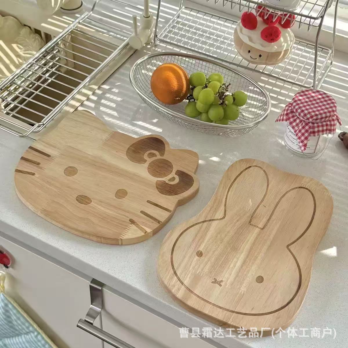 木质KT木板家用氛围感餐盘垫面包烘焙可爱卡通小木板托盘木托盘详情12