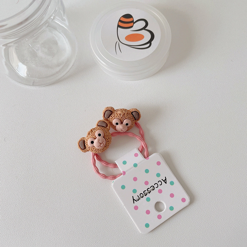 New cute children's cartoon matching resin hair bands, rubber bands, hair ties, hair accessories and headwear for girls Application Scenario