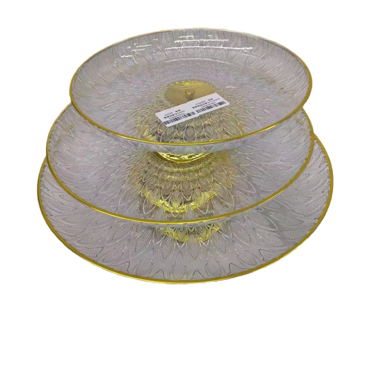 European-style multi-layered fruit platter, living room household fruit platter, modern coffee table, snack and candy platter, afternoon tea, front desk dried fruit platter Item Picture