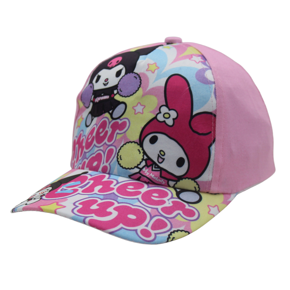 Cross-Border Animation Sanrio Printed Children's Baseball Cap Kulomi Melody Cute Cartoon Boys And Girls Cap Specification drawing