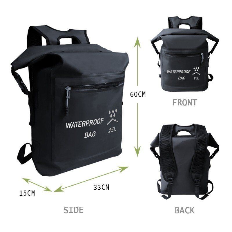 Outdoor Waterproof Bag Swimming River Rafting Snorkeling Beach Bag Hiking Backpack Convenient Pvc Waterproof Backpack Application Scenario