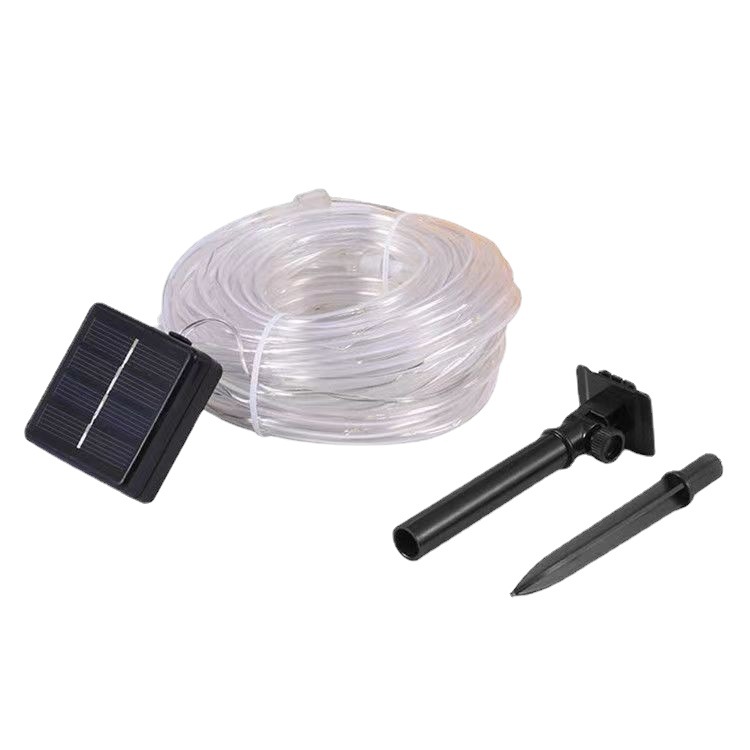 Solar Tube Light String Led Hose Line Light With Outdoor Waterproof Villa Wall Garden Garden Garden Decorative Lights Item Picture