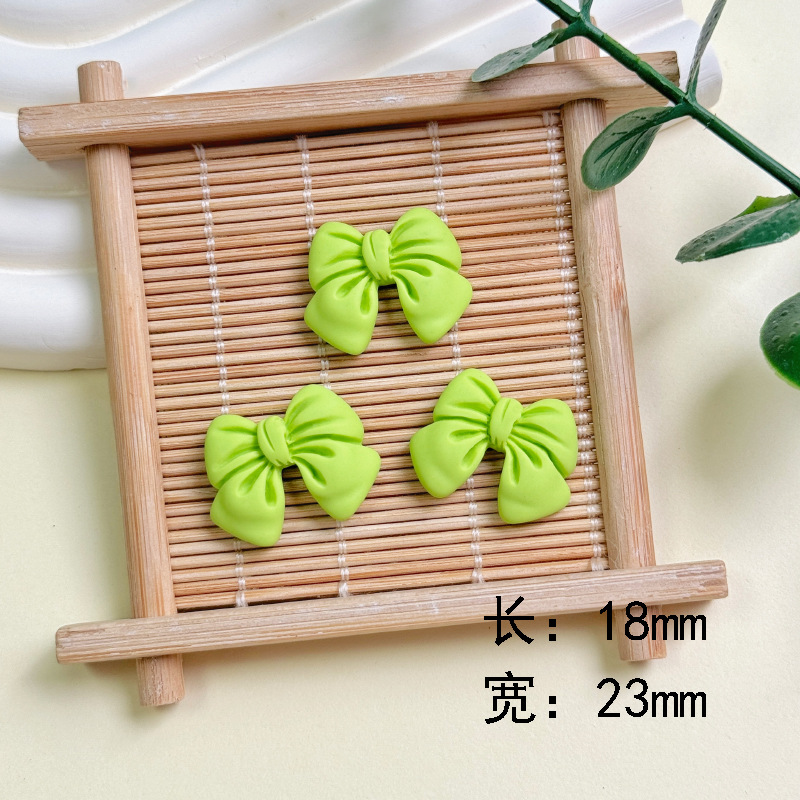 Cartoon simulation bow tie diy resin accessories, phone cases, cream glue DIY hair clips, wholesale of handcrafted materials pic 29