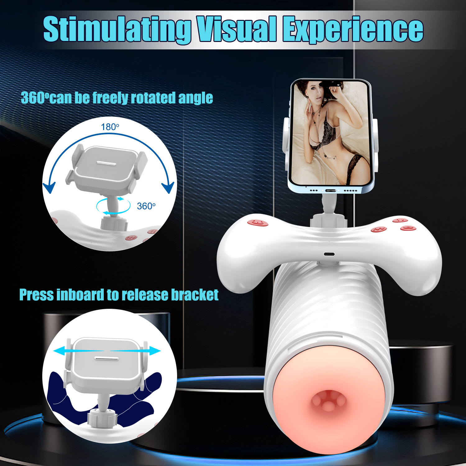 New mobile phone video airplane cup male game masturbation device in stock for export, European and American adult toys and sex toys GBDZ airplane cup Specification image