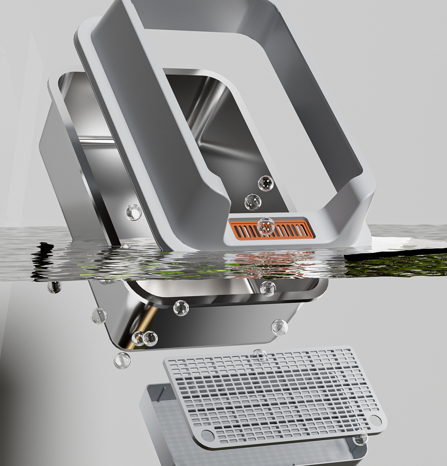 超大号不锈钢猫砂盆半封闭防带出猫厕所猫咪屎盆尿盆宠物用品批发详情8