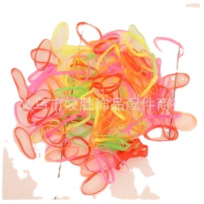 شريط مطاطي رومانسي لشعر الأطفال أسود، شعر أسود Item Picture