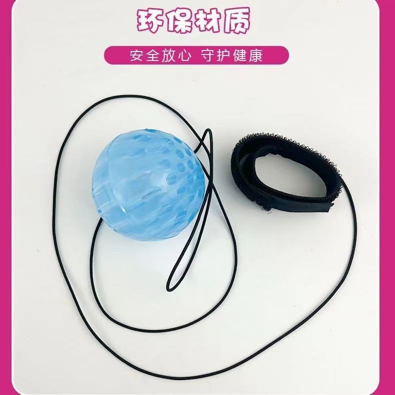 New cross-border bestseller, Crystal seven-color wrist magic Ball, children's toy, luminous wrist elastic ball, coordinated training details Picture