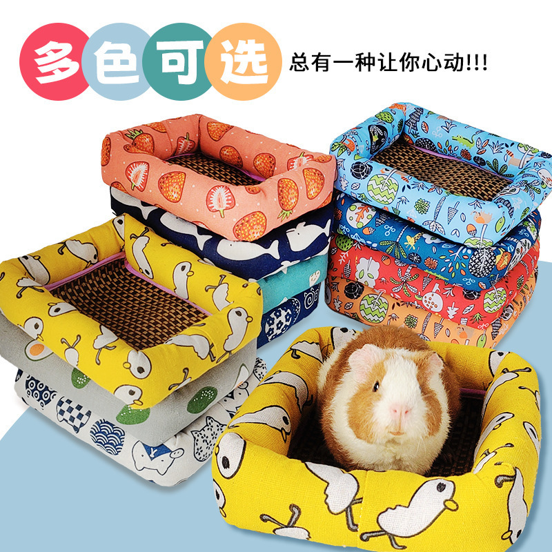 Summer cat beds, cool beds, cat MATS, rattan MATS, dog beds, small and medium-sized dog teddy pet beds, ice beds, cat supplies details Picture