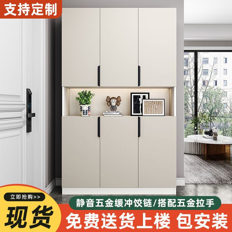 实木入户鞋柜换鞋凳家用门口靠墙多功能玄关柜收纳置物阳台储物柜