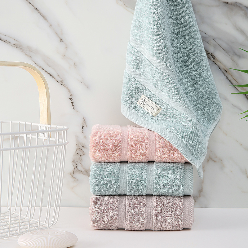 Sweet Cotton Towel Plain Soft Absorbent Adult Home Wedding Gift Spot A Hair Cleansing Face Towel details Picture
