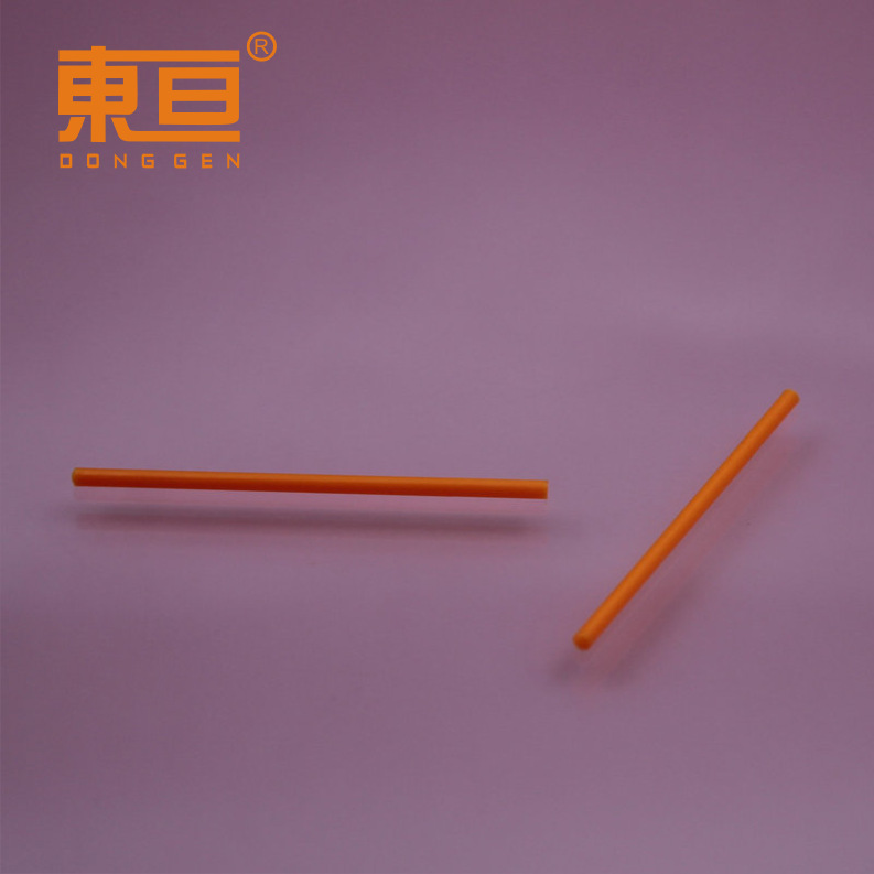 SLZ2*50 Orange-yellow plastic shaft Flexible shaft circular shaft plastic round rod does not stick hand small production parts Specification drawing