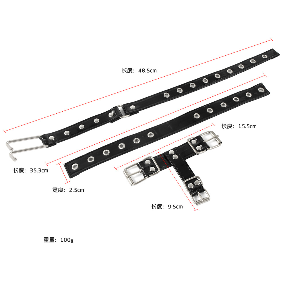Adult sex toy sm Torture device hook nose collar Sex device restraint neck set female neck strap sex product Item Picture