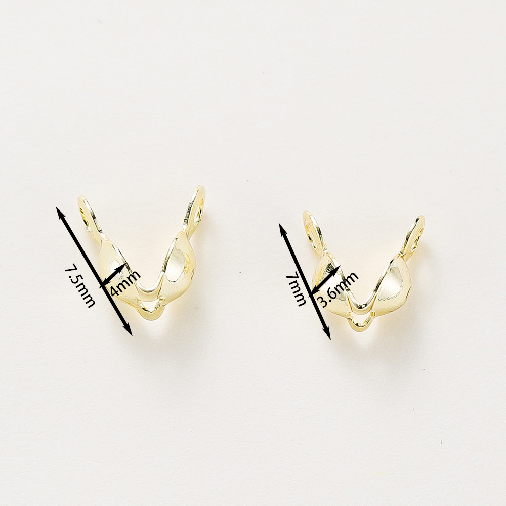 14K18k Copper Plated Gold Preserving Color Flat Head Needle Spherical Needle Positioning Copper Bead Buckle Lobster Buckle Open Ring O-Chain details Picture