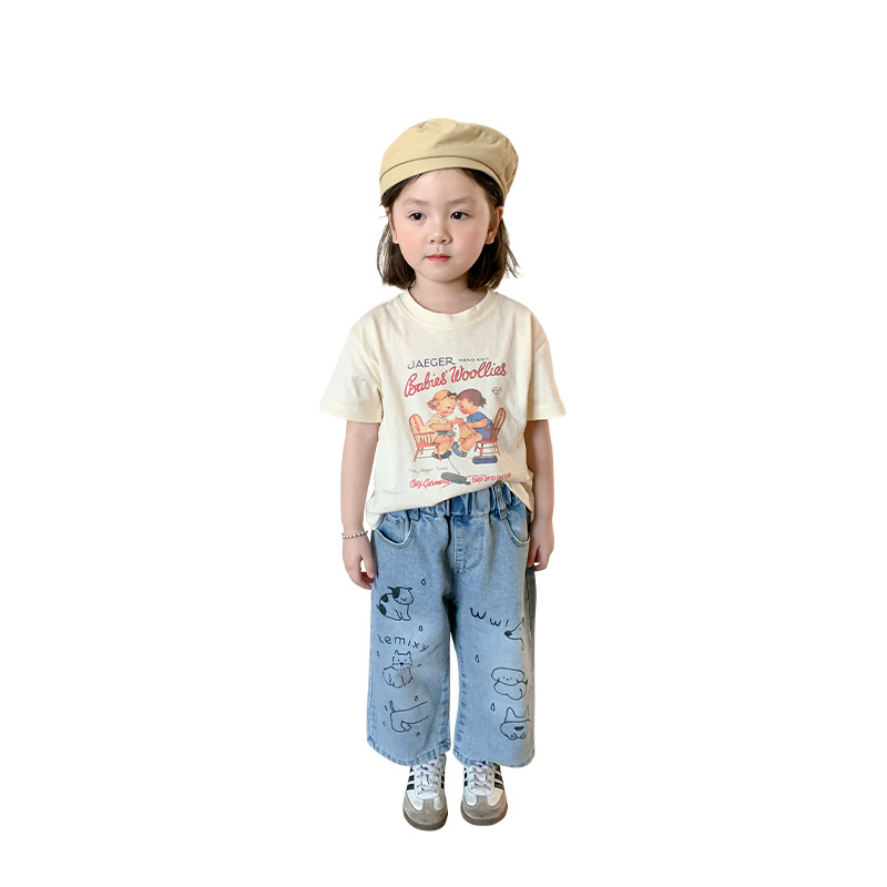 童装半袖/童装男童短袖韩版/儿童短袖库存批发/服装儿童短袖韩版/库存儿童短袖批发地摊白底实物图
