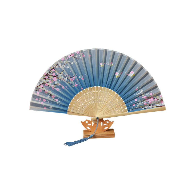 The manufacturer's bamboo folding fan, a smile fan for children, ancient-style fan, dance fan, folding fan, student gift, elegant fan Item Picture