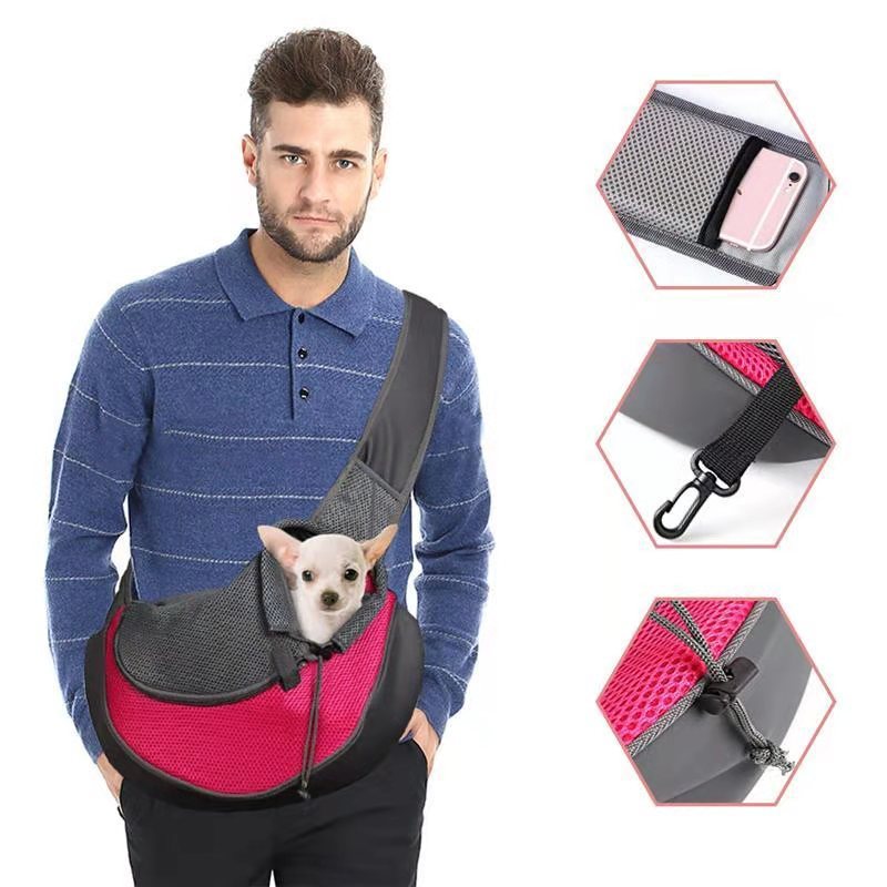 跨境宠物狗狗外出便携包单肩包斜挎包袋猫狗宠物背包宠物用品图