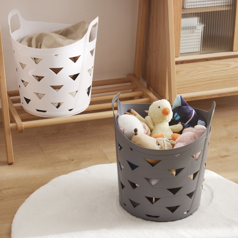 Zhenrong Laundry Basket We Use Plastic Laundry Basket Clothes Storage Basket Bathroom Laundry Basket Toy Sundries Storage Basket details Picture