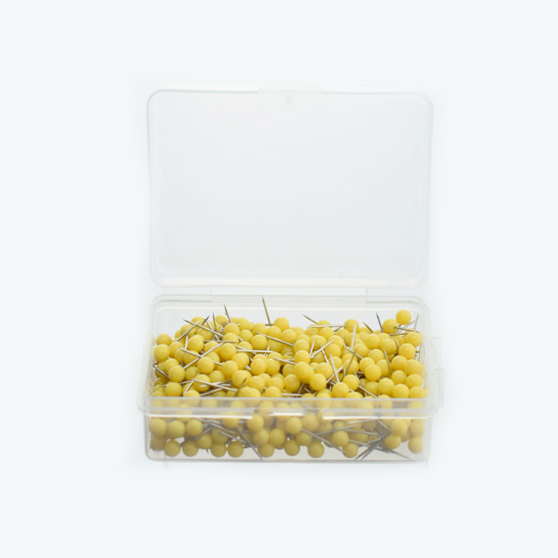 500 Sets Of Solid Color Small Map Pin Fixed Pin Color Pin 4Mm Round Head Short Pin Corkboard Marking Nails Item Picture