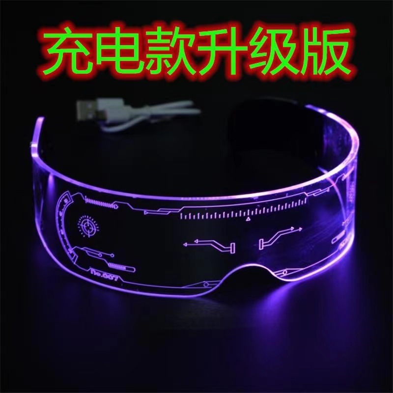 Acrylic Light Glasses Led Technology Dynamic Christmas Halloween Party Bar Dance details Picture