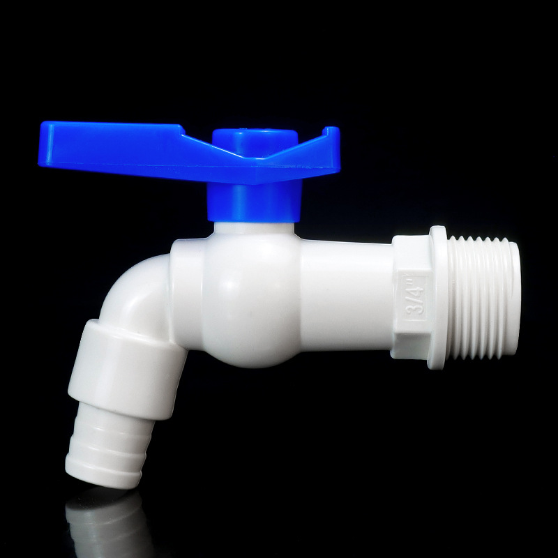 Grifo de plástico de PVC 20 25 grifo de lavadora de PVC 4 puntos 6 puntos interruptor de agua grifo de agua rápida tap rápido details Picture