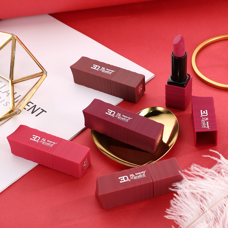 3Q Beauty Cross Border China Style Matte Mist Sculpted Lipstick Moisturizing Non-Pull Dry Easy Color Lipstick Set details Picture