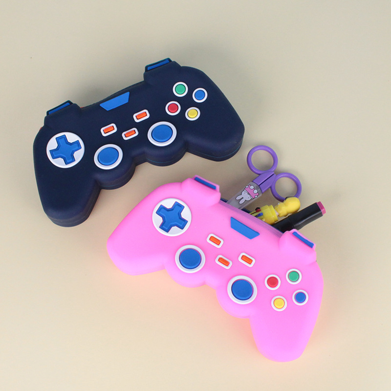 Factory direct sales of creative boy game console pencil cases, large-capacity shaped silicone gel pen cases with high appearance level at discounted prices Specification image