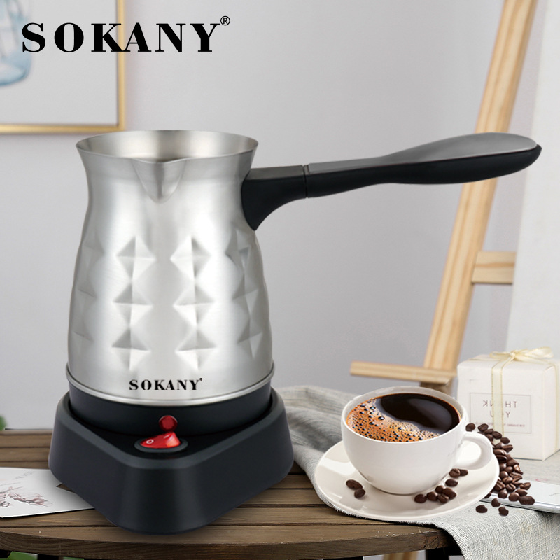 跨境热卖SOKANY213土耳其咖啡壶煮黄酒热奶茶不锈钢咖啡壶详情图1