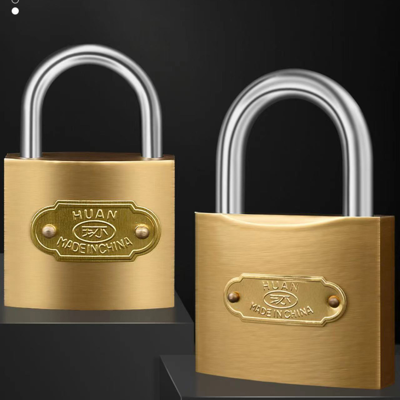 Huan brand manufacturer wholesale iron lock heads, Pujiang padlocks, iron padlocks, lock heads, copper-like padlocks, household and student dormitory locks Specification image